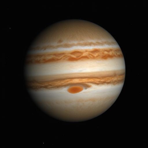 木星とその四大衛星が写っている写真